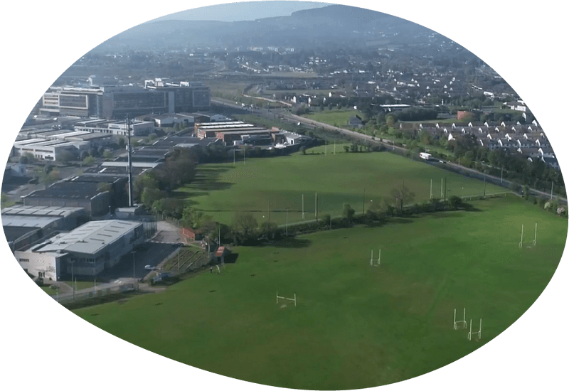 Aerial Photo of Naomh Olaf GAA Club