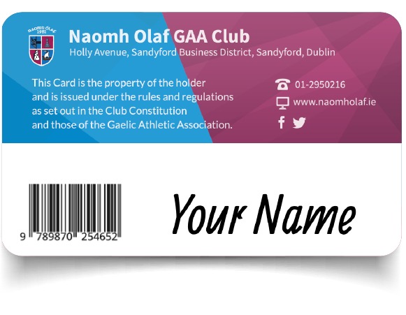 Naomh Ólaf Loyalty Card